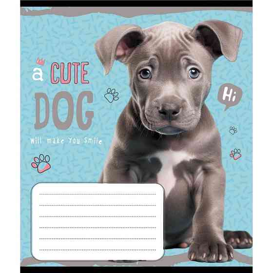 Зошит учнівський "Милий цуценя" 012-520132L-5 в лінію, 12 аркушів Вінниця