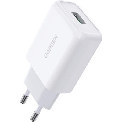 Зарядное устройство Ugreen CD122 18W USB QC 3.0 Charger (White) (10133) Винница - изображение 1
