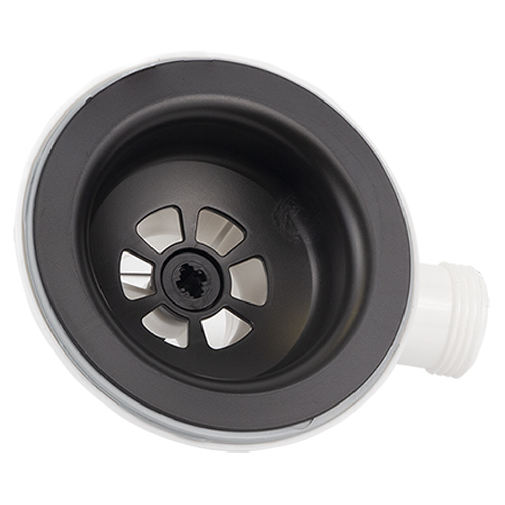 TAU Сифон для кухонной мойки с пластиковым выпуском 3½" выводом под стир. машину круглым перели Киев - изображение 9