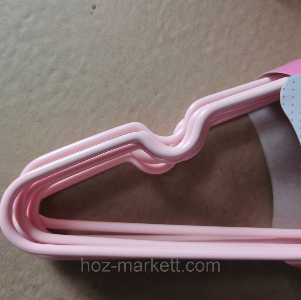 Дитячі вішалки плеча, тремтєвий металевий у силіконі середній із хромованим гачком 32 см 10 шт. уп Харків - фото 5