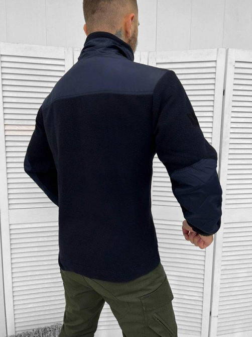 Тактическая флисовка мчс синяя на змейке Одесса - изображение 5