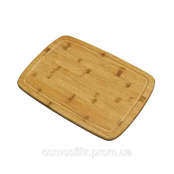 Дошка обробна Axentia БАМБУК з жолобом прямокутна 40x28х1.8 см (125237) Київ
