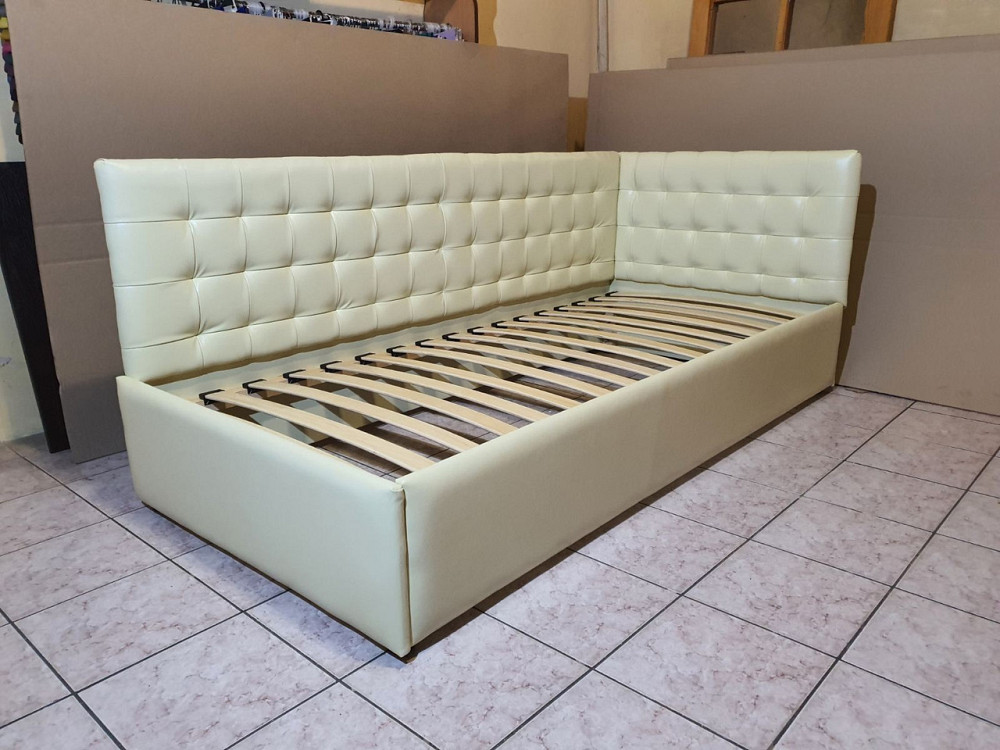 Кровать-диван SunriseDesign с подъемным механизмом каркас дерево 120x200 бежевый Киев - изображение 5