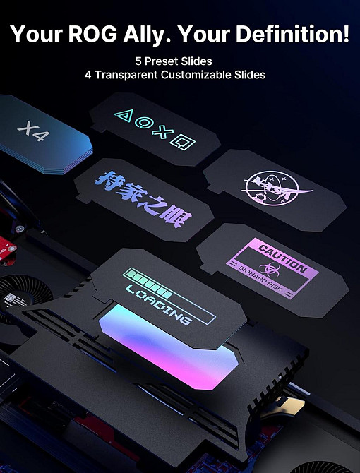 Прозрачная задняя панель JSAUX RGB для ASUS ROG Ally (2023), Clear Edition PC0110, аксессуары для корпуса сменный чехол Киев - изображение 5