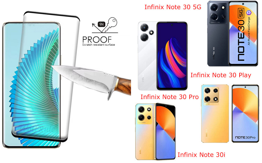 Захисне скло HyperGlass Pro для Infinix Note 30 5G, Note 30 Play, Note 30 Pro, Note 30i – максимальна чутливість та захист Київ - фото 1