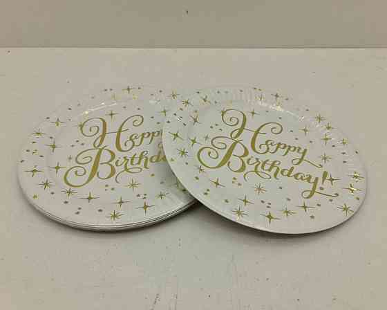 Тарелки бумажные одноразовые детские 