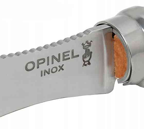 Складаний Ніж із щіткою для чищення грибів Opinel No.8 "Mushroom Blister" (001250) Нержавіюча сталь Нововолинськ