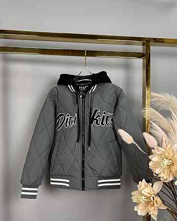 Куртка бомбер серый для мальчиков 122,128,140 Николаев