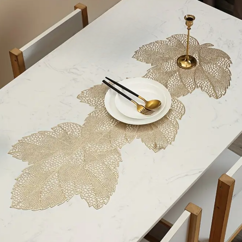 Коврик сервировочный под горячее, 91×35см, сервировочная салфетка скатерть золотистая Каменец-Подольский - изображение 1