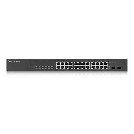 Комутатор ZYXEL GS1900-24 (GS1900-24-EU0102F) (24xGE, 2хSFP, безшумний, WebSmart) Харків