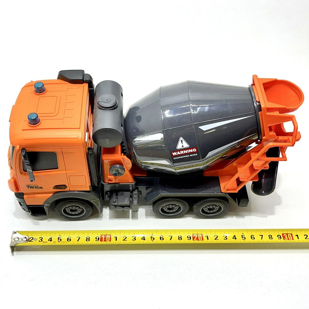 Бетонозмішувач на радіокеруванні акумулятор 3.7 V підсвічування звуки рухомі елементи USB – кабель Помаранчева (YJ-076-3) Чернігів - фото 9