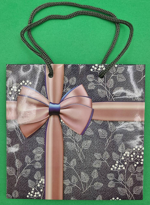 Пакет подарочный под чашку  16/16/8 (артЧ-157) (12 шт) Харьков - изображение 2