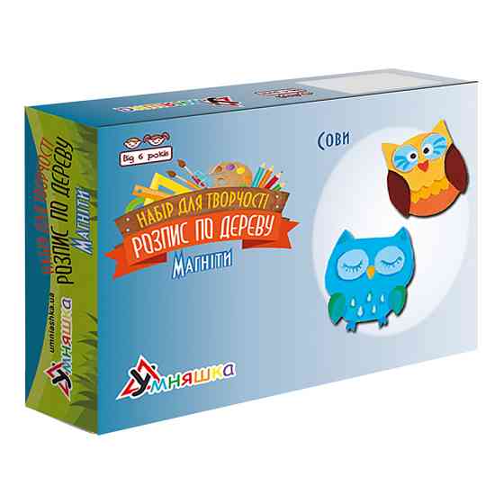 Набір дитячої творчості Розпис по дереву "Магніти-сови" РД-005 Вінниця