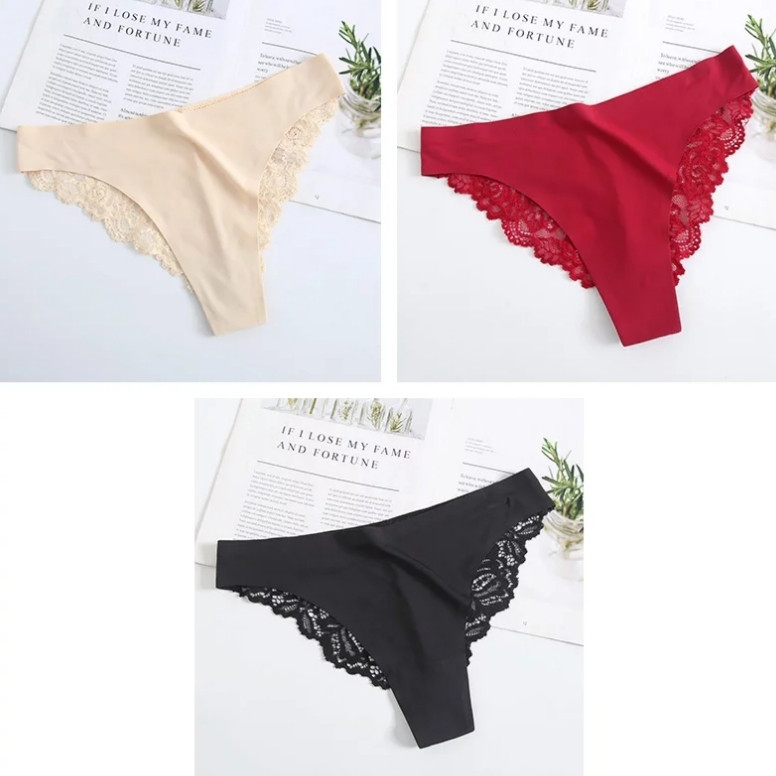 Безшовні труси набір S (42 розмір) - у наборі 3шт., 88% нейлон, 12% спандекс Київ - фото 1