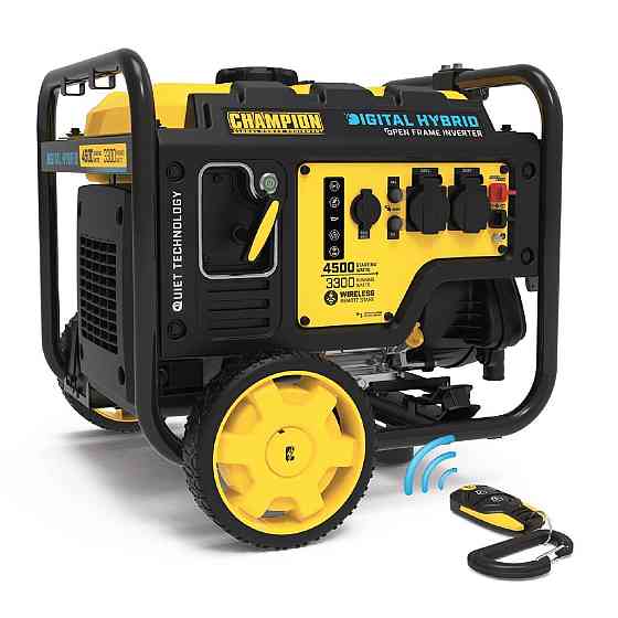 C4500iE CHAMPION ІНВЕРТОРНИЙ ГЕНЕРАТОР ВІДКРИТОГО ТИПУ 4500Вт ДИСТ. ЗАПУСК 500573-UA Киев