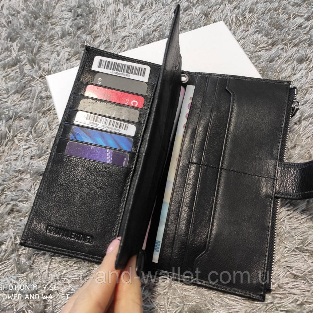 Кожаный мужской кошелек клатч на много карточек с ремешком для руки ST 1432 Киев - изображение 5