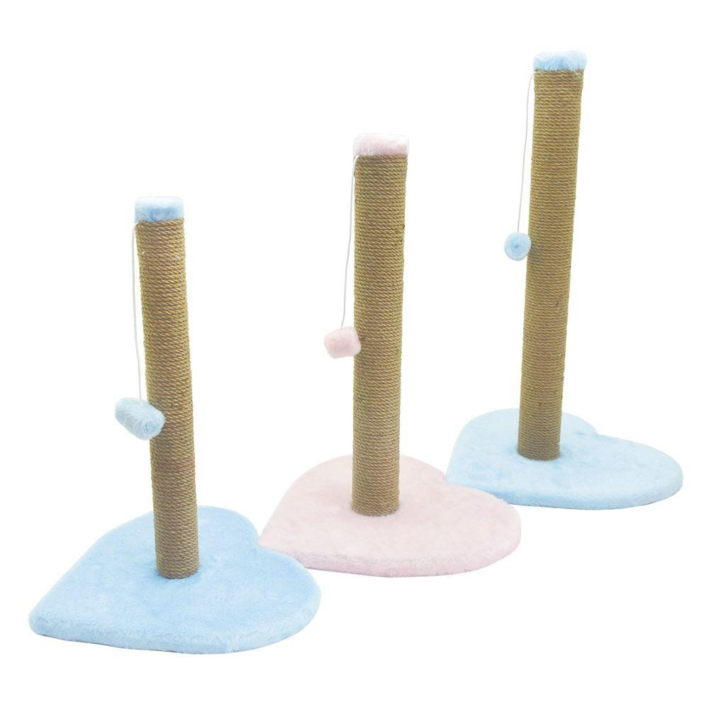 Кругла дряпка Гламур для кішок з підставкою у вигляді сердечка (стовпчик - сезаль; 33 х 33 х 47 см), Лорі Київ - фото 2