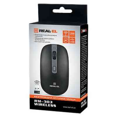 Мишка REAL-EL RM-301 black Вінниця