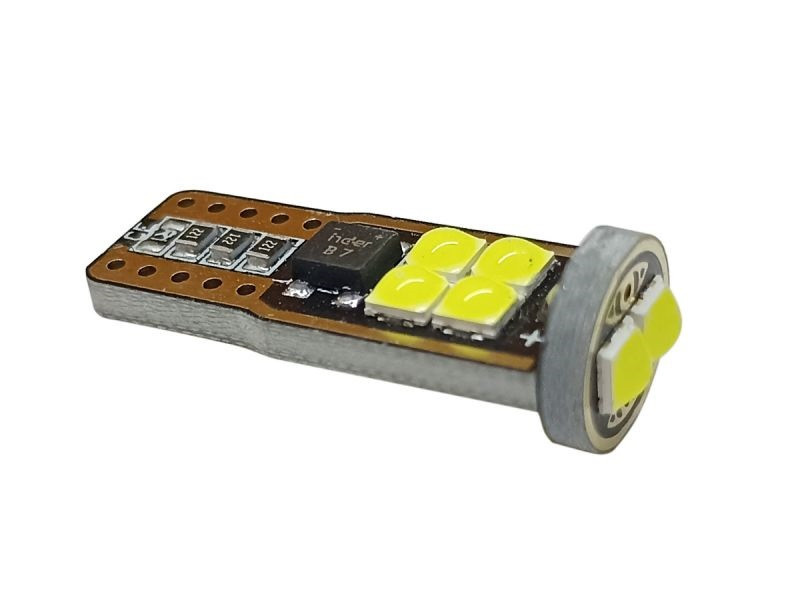 Светодиодная лампа AllLight T10 10 диодов 3030 W2,1x9,5d 12V c обманкой, печатная плата, WHITE Харьков - изображение 1