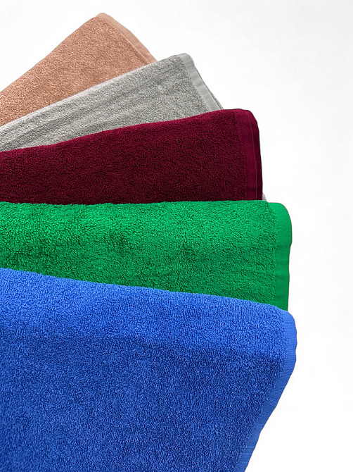 Махровий рушник Ideal Textile 70х140 см однотонний (56860538) синій Чернівці - фото 1