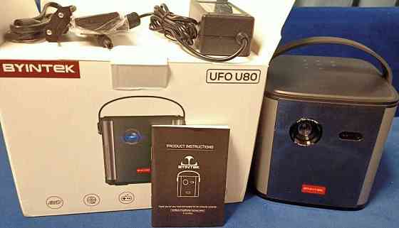 DLP Проектор Byintek U80Max аккумулятор 15000мАг, официальный, гарантия Харьков