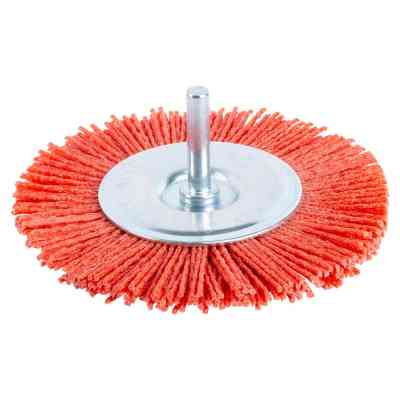 Щетка для электроинструмента Sigma проволочная дискообразная 100мм хвостовик 6мм нейлоновая 9013301 (9013301) Винница