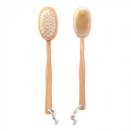 Щітка для душу з довгою ручкою масажна двостороння Вінниця - фото 2