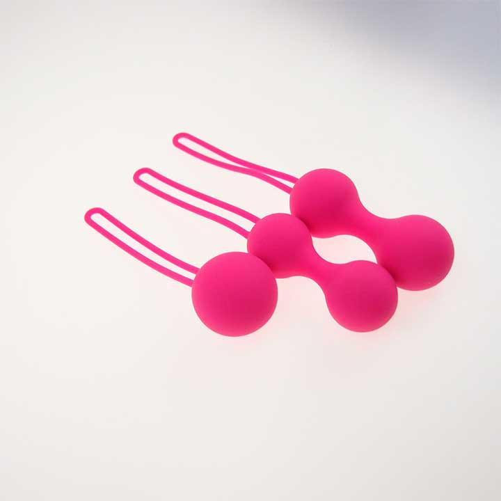Набір силіконових вагінальних кульок 3 шт. - Рожевий Вінниця - фото 6