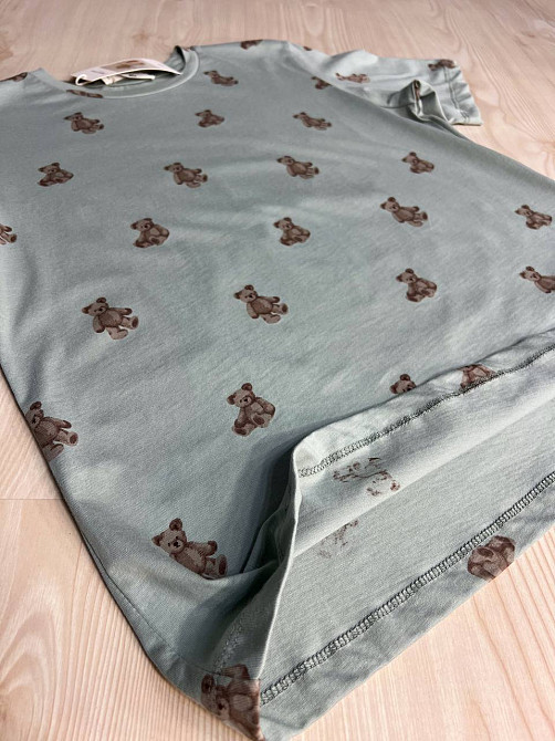 Футболка жіноча Pepper&mint CB24-35 ведмедики принт оливкова, оливковий, M Київ - фото 16