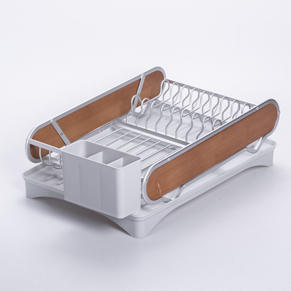 Yiwu Сушарка для посуду алюмінієва з піддоном пластиковим 47x29x13 см HP-46-9-A Коломыя - изображение 1