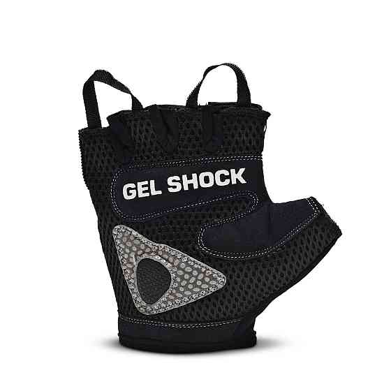 Рукавички для фітнесу Leone Gel Shock Black XL Каменское