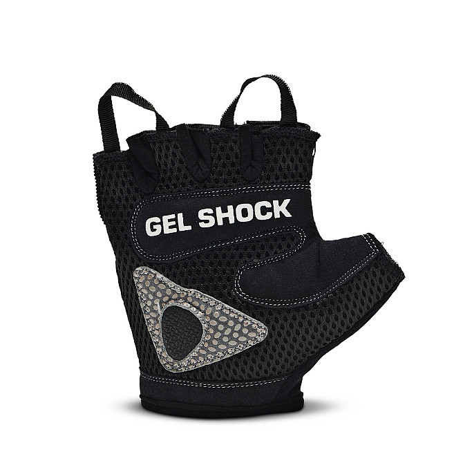 Рукавички для фітнесу Leone Gel Shock Black XL Каменское - изображение 2