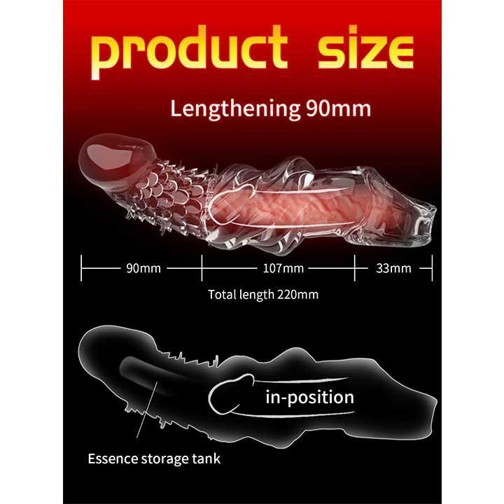 Насадка для збільшення пеніса Crystal Skin збільшує на 9 см Вінниця - фото 2