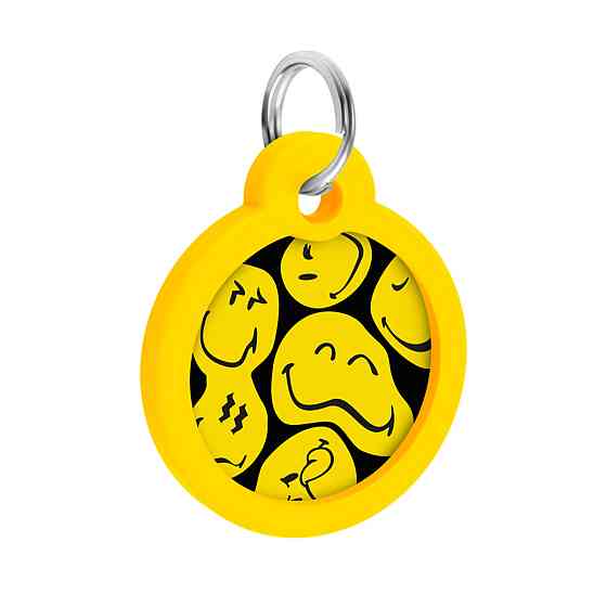 Адресник для собак и кошек металлический WAUDOG Smart ID с QR паспортом, рисунок 