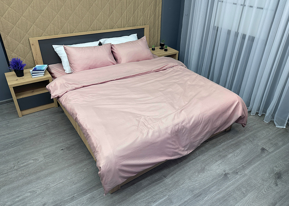 Комплект постельного белья, Decorator SOFTY UNO Peach Whip Полуторный 145х215 Пудровый (88-074) Киев - изображение 6