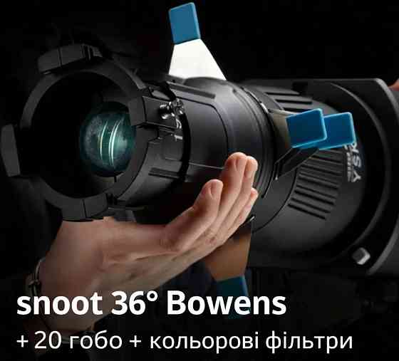 Оптический snoot 36° Bowens + 20 гобо + 4 цветных фильтра (новый) Харьков