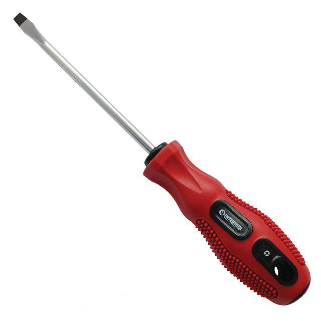 Отвертка шлицевая, SL3×125 мм, Cr-V INTERTOOL VT-3103 Киев - изображение 1