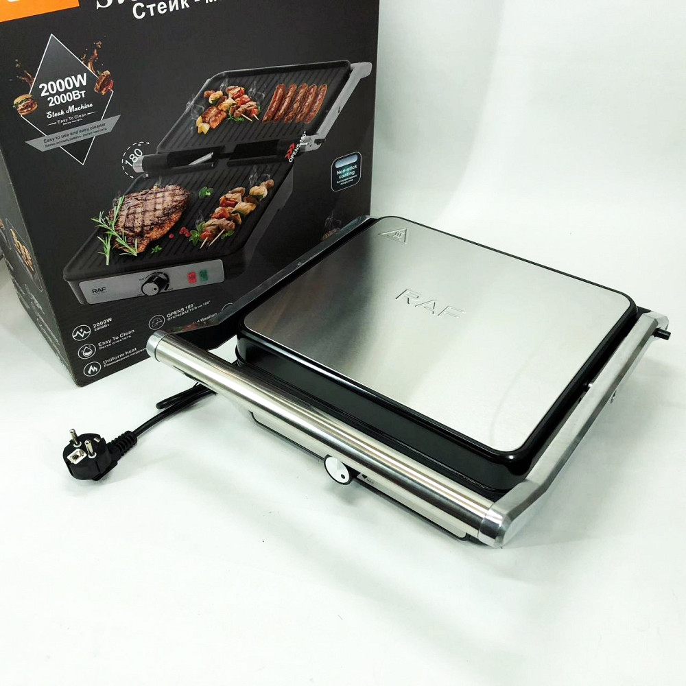 Хороший гриль электрический для дома, Настольный домашний гриль решетка для жарки мяса VR-11 Львов - изображение 14