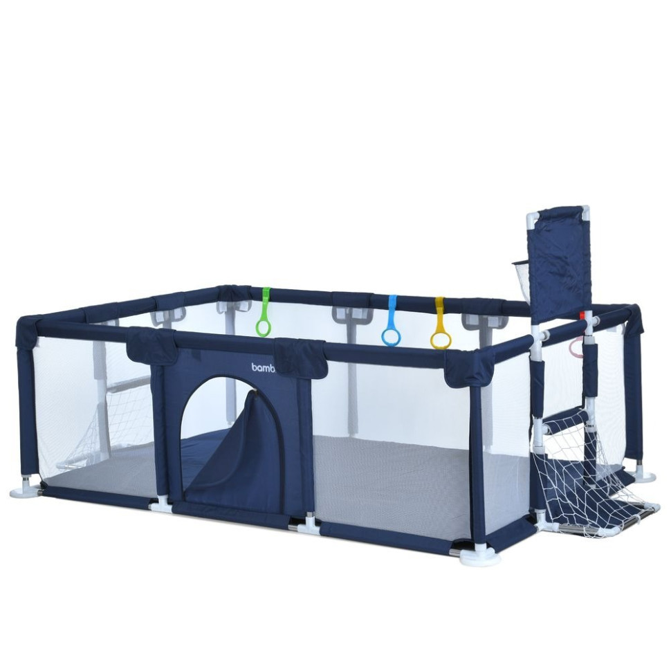 Детская кровать-манеж MR 1338-BL, с баскетбольным кольцом Винница - изображение 4