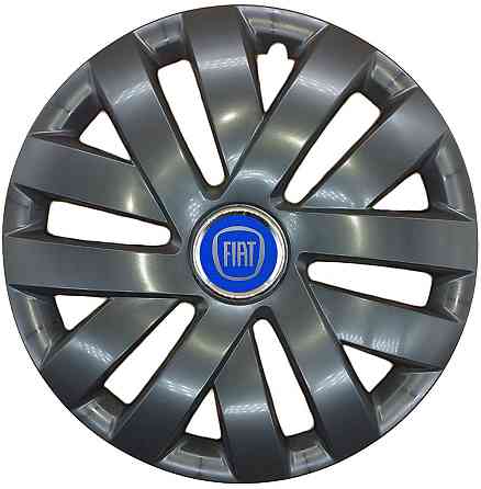 Автомобільні модельні ковпаки R15 SJS Fiat (синій) 315 4шт, чорні Київ