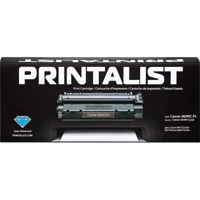 Картридж Printalist Canon 069H Cyan 5500 ст. (Canon-069HC-PL) Винница