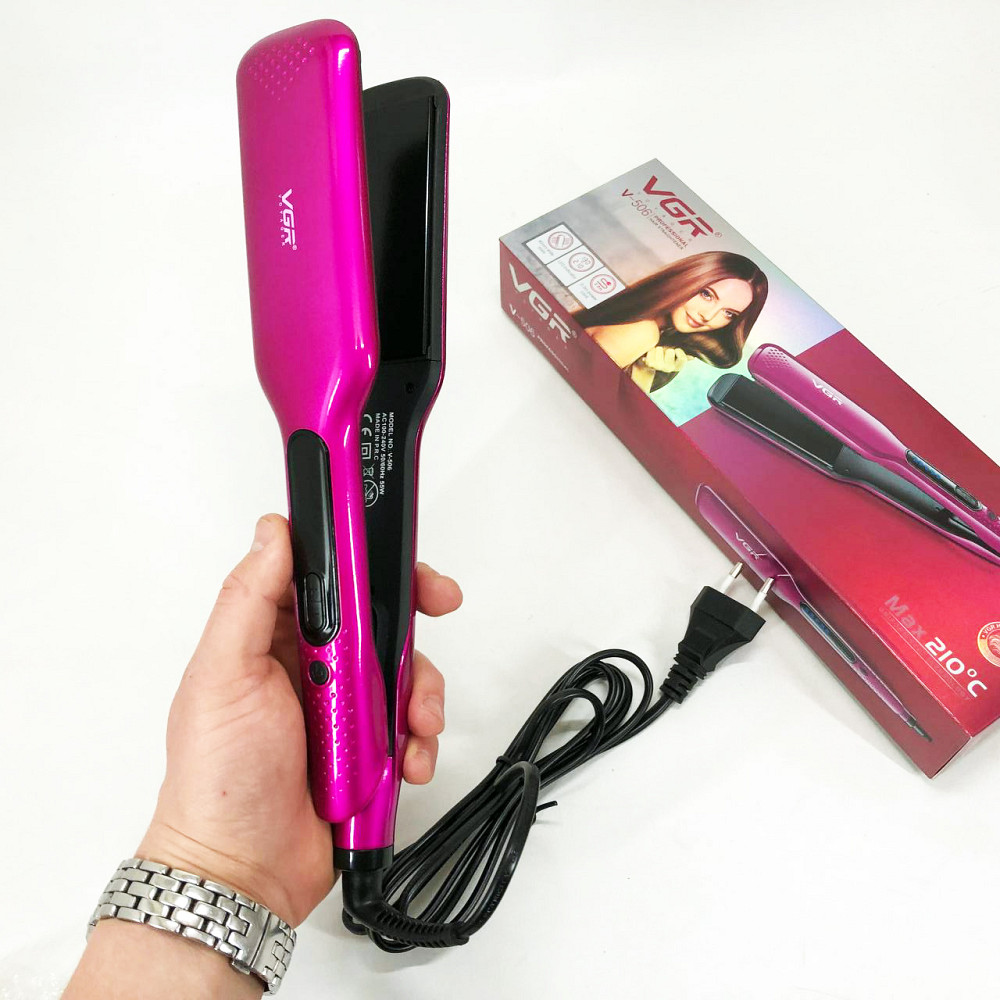 Утюжок выпрямитель для волос с терморегулятором VGR, Эргономичный утюжок выпрямитель UV-46 Львов - изображение 1