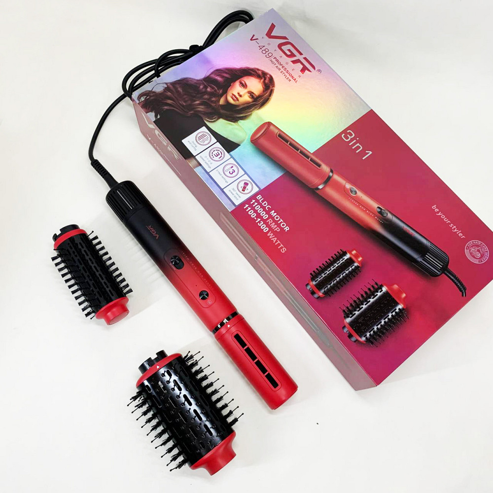 Фен-расческа для создания прически, Фен для укладки волос унивесальный Фен волос с режимами MS-73 Ивано-Франковск - изображение 4