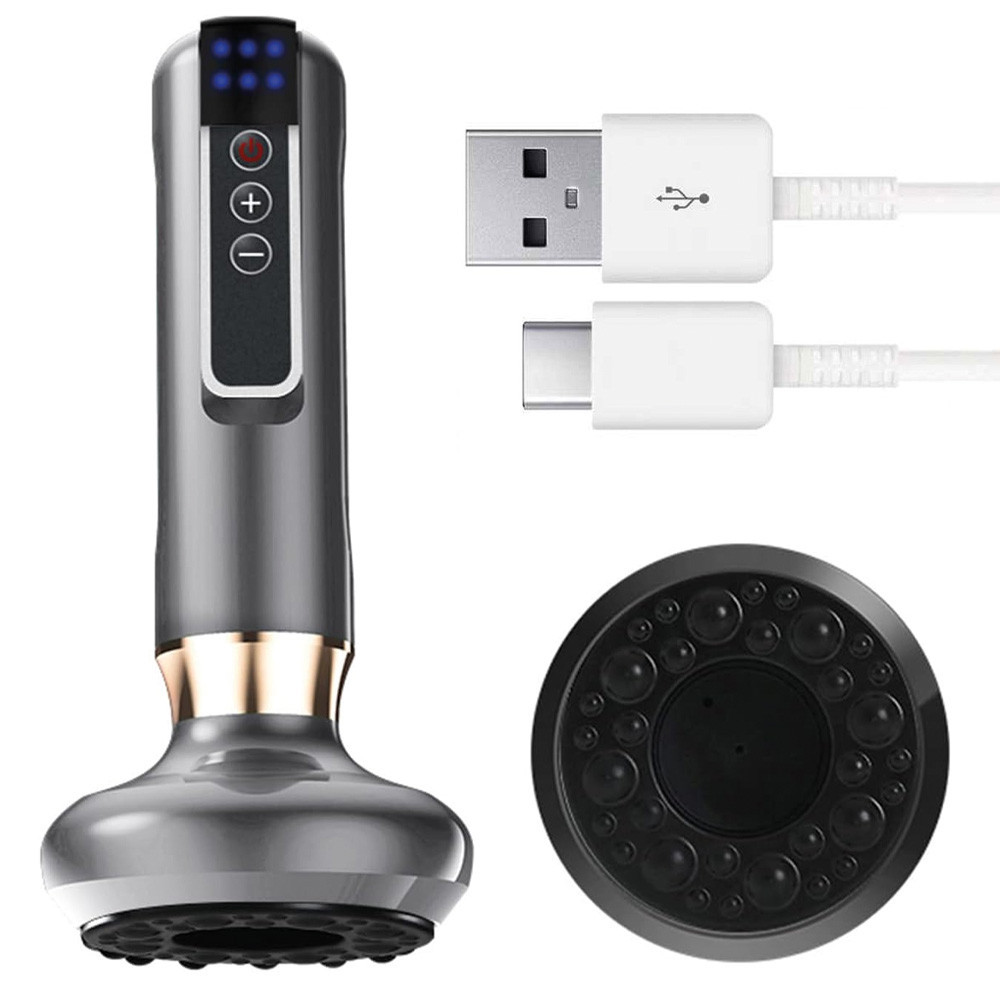 Вакуумний масажер з USB,6 режимів,Сірий SBR Київ - фото 1