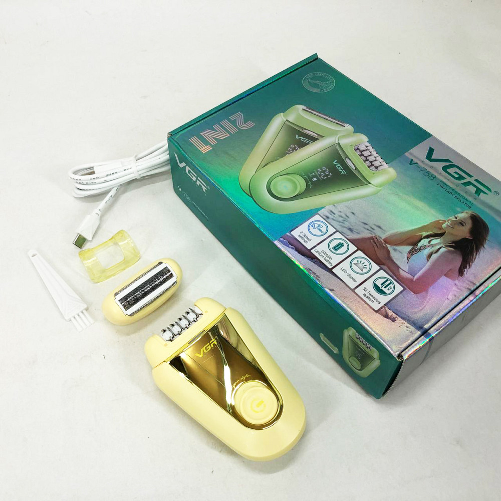 Домашняя электробритва женская GR, Эпилятор домашний аккумуляторный с насадками, Депилятор женский 3в1 LY-99 Львов - изображение 6