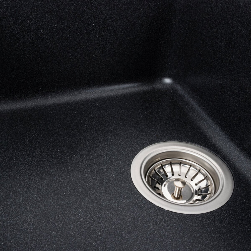 VALESO Гранітна мийка для кухні VALESO VERONA 7850 матова Карбон Коломия - фото 19