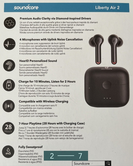 Наушники Беспроводные: Anker Liberty Air 2. Харьков - изображение 5