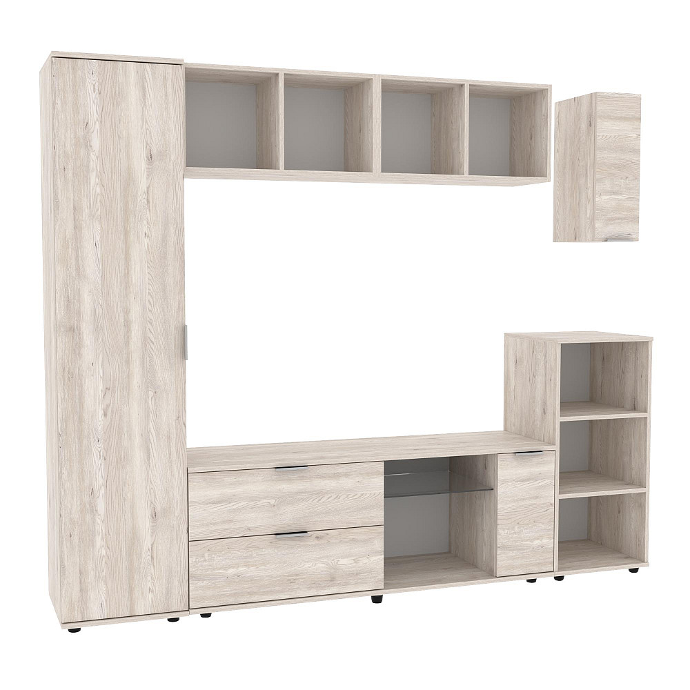 Стінка у вітальню Ketrin-1, Самоа Димчастий, 2240х425х1880 Львів - фото 1