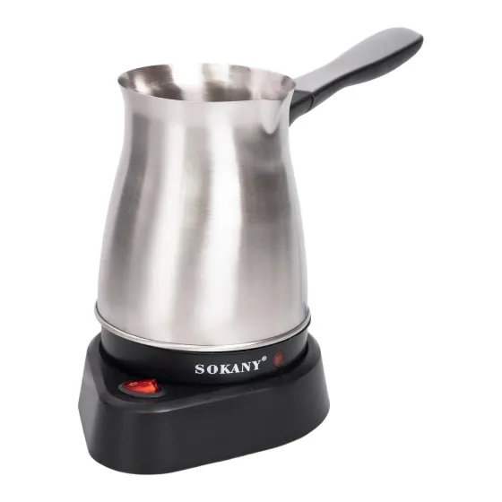Sokany SK-214 кофеварка-турка, компактная, мощная, 5 чашек, легкая очистка, питание 220-240 В Киев