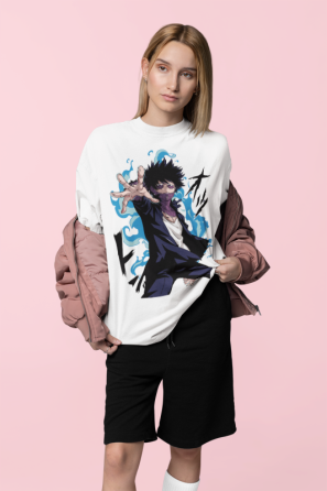 Футболка аниме Моя геройская академия оверсайз (S/M/L) Черний AnimeJ0744 Днепр